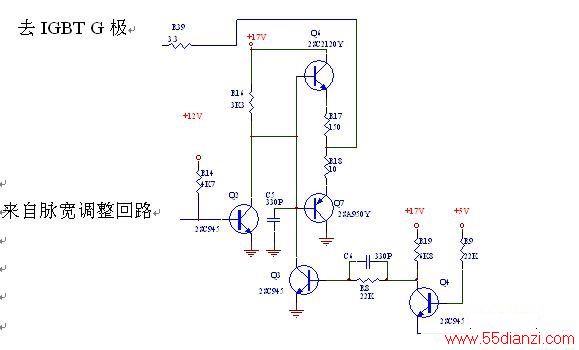 三洋新版IC-15YS IC-16YSC IC-17YS IC-16F电磁炉驱动回路