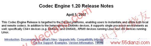  Codec Engine 1.20 Release Notesͼ www.55dianzi.com