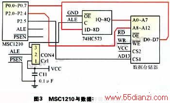 MSC1210ݴ洢֮Ӳͼ