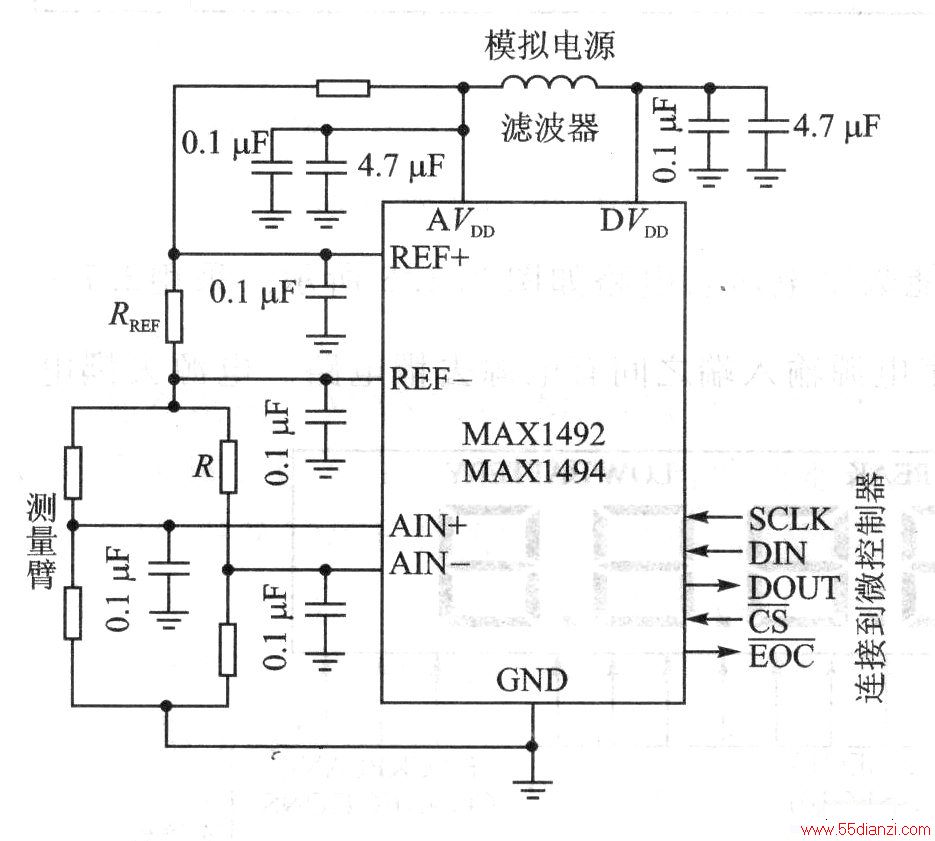 MAX1492/MAX1494ɵӦǵ·
