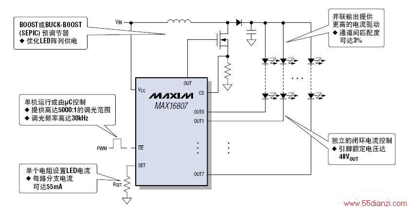 MAX16807ɵLED·