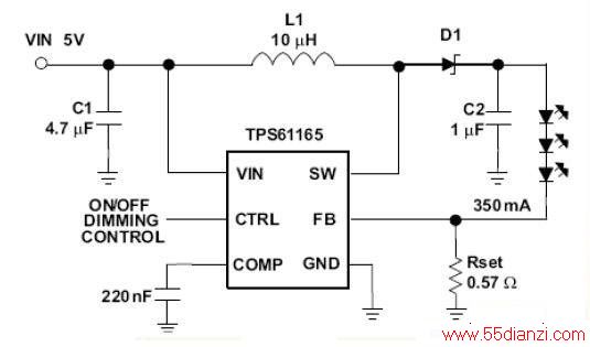 TPS61165ƵLED·