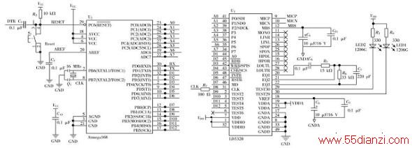 ͼ3 LD3320ATmega168ͼ