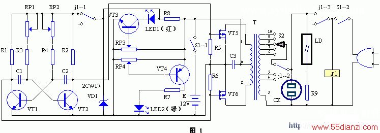 100WVMOS管逆变电源