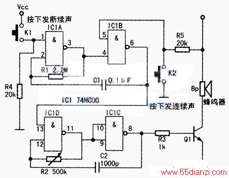 74HC00г---·ͼ74HC00 Multivibrator