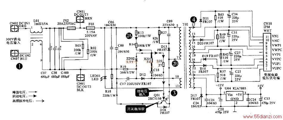 KFR-35GW/06ABPƵյԴ·ԭͼ