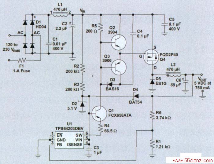 ͼ 1  AC/DC ѹת·