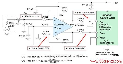 ͼ5:ADA4937-1+5 VֱӦAD6645