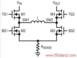 ͼ 3 LT8705  4  MOSFET صļʾͼ