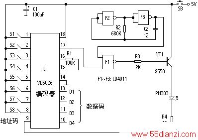 ͼ1 VD5026Ķ·ⷢ·