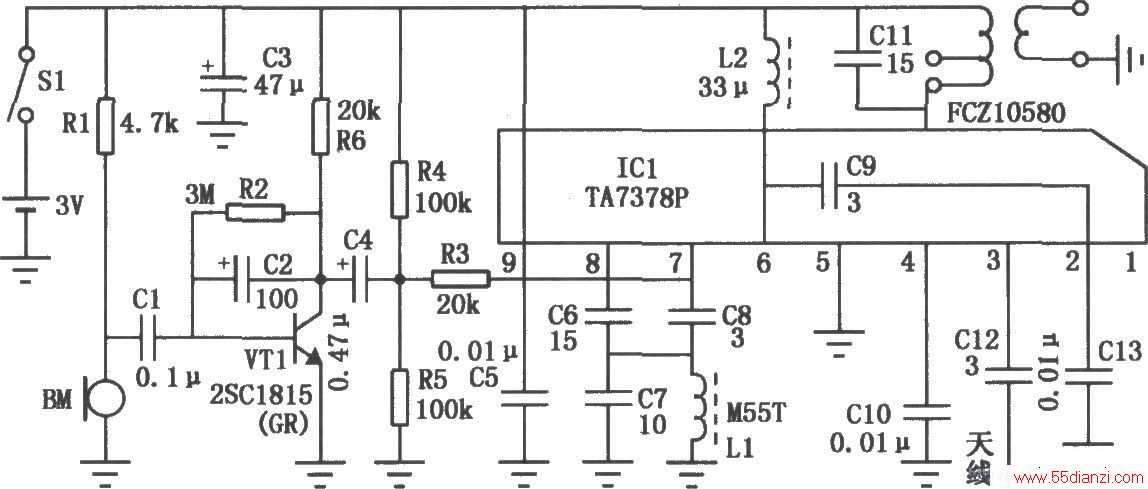 TA7378PɵĵƵ߻Ͳ