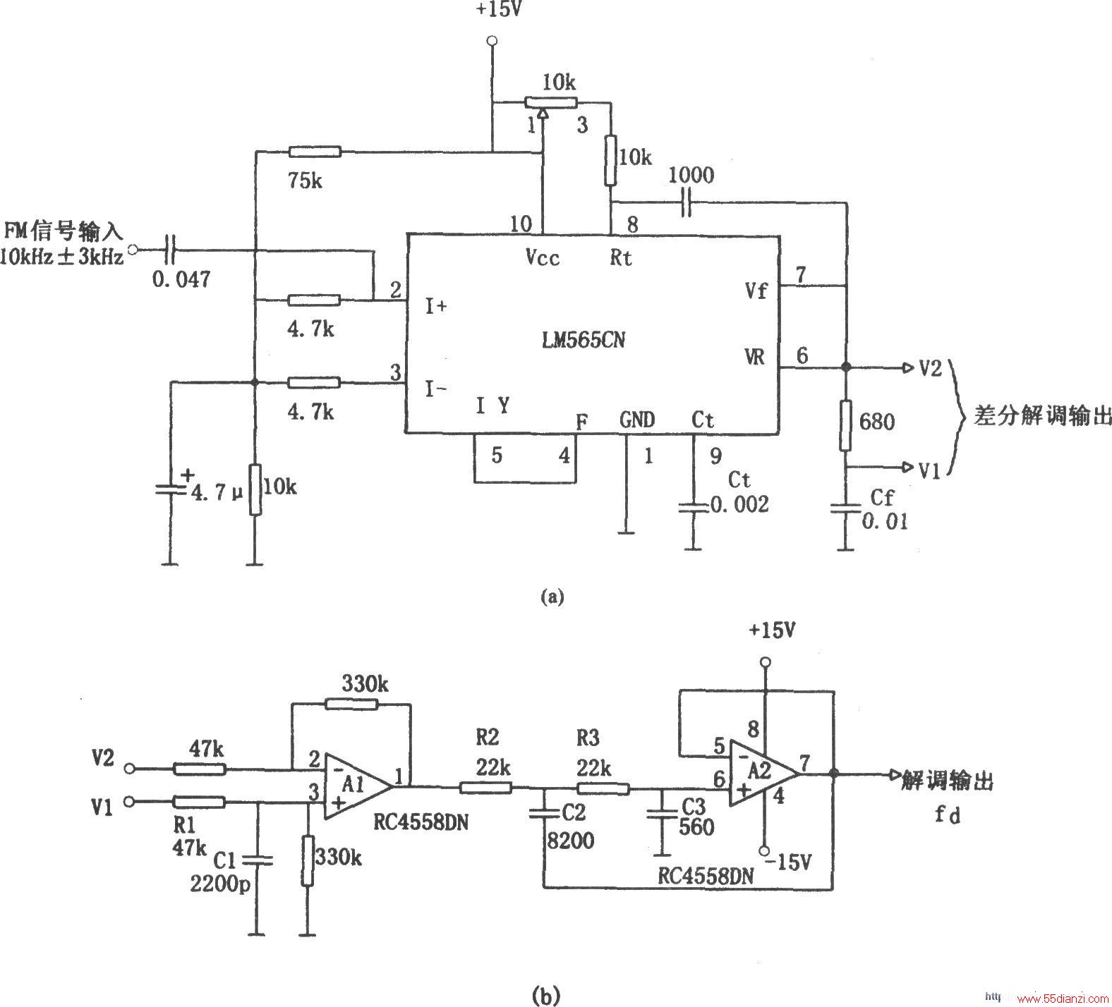 PLLƵ(LM565CNRC4558DN)