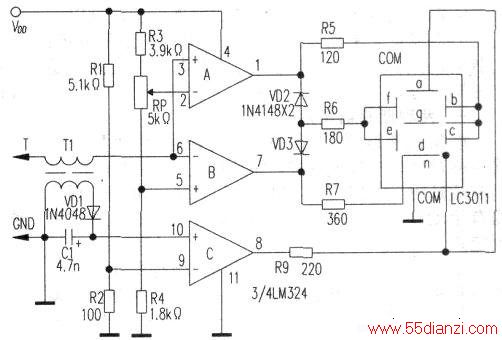 LM324LC3011ɵ߼ƽ·