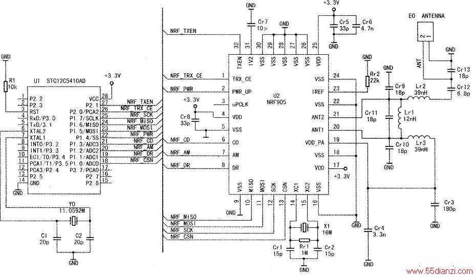 nRF905Ӧõ·