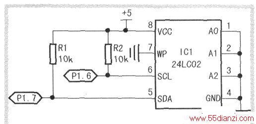 MCS-51Ƭ24LC02ӿڵ·