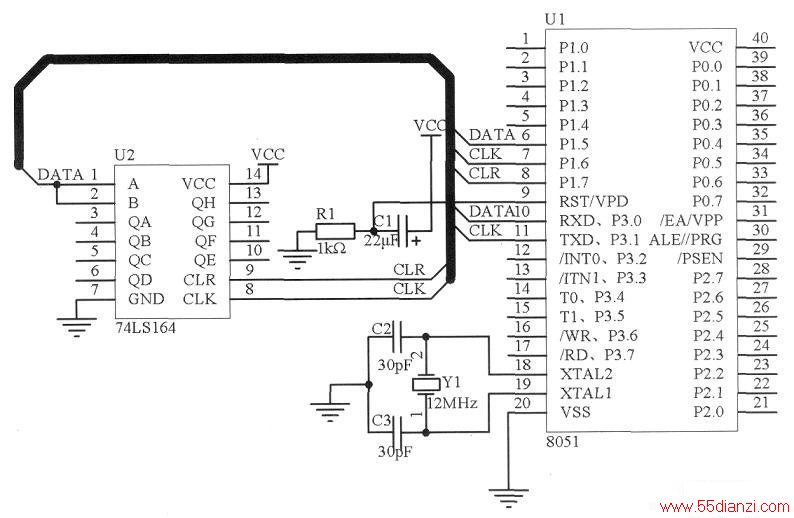 74LS1648051ƬɵĽӿڵ·