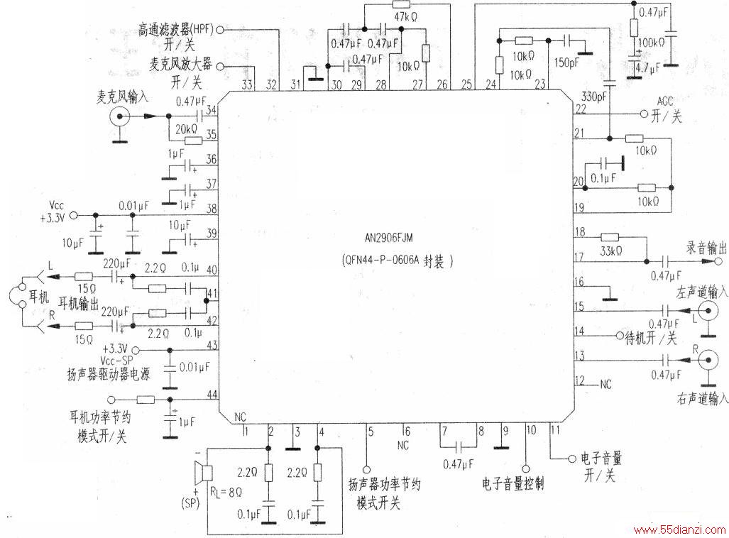 AN2906FJMɵƵI/Oӿڵ·