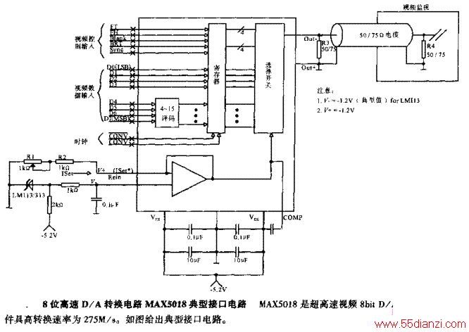 8λD/Aת·MAX5018ͽӿڵ·