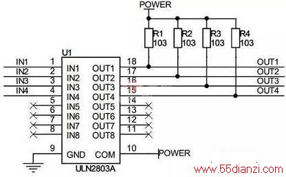 ULN2003/2803ڵƽת