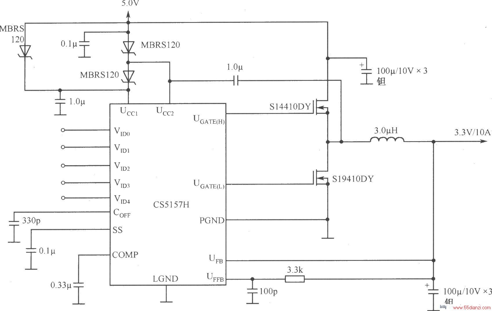 CS5157Hɵ5.OV3.3V10A任