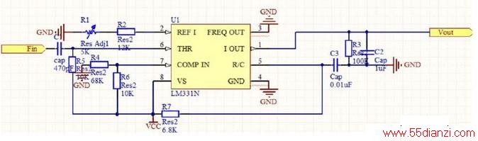 LM331ɵƵʵѹת·