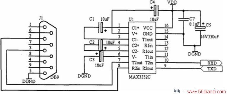 RS-232C봦ͨŽӿڵ·