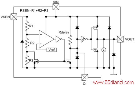 A8A Ƭ(XC6108C08AGR) ڲͼ