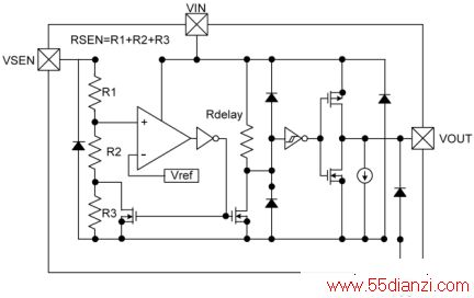 B0D Ƭ(XC6108C10DMR) ڲͼ