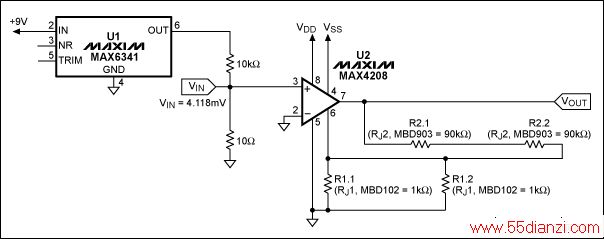 ͼ2. MAX4208rejustorʵ360V/V