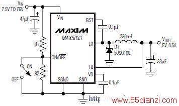 ͼ3 MAX5033͹·