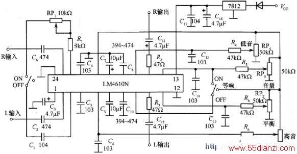 ͼ2 LM4610N/LM4610Ӧõ·