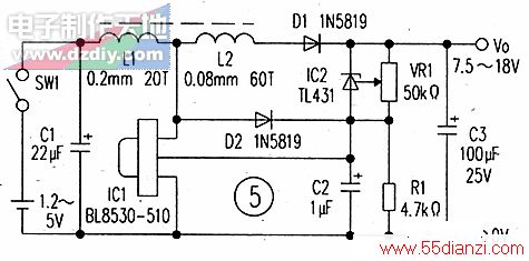 BL8530ѹԴ任Ӧõ·ͼ---ѹBL8530 BOOST CONERTER