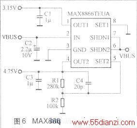 MAX8866TEUAӦõ·ͼ