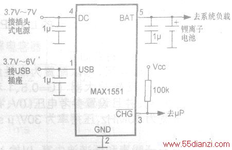 MAX1555ĵӦõ·