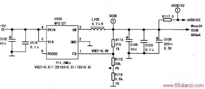 TCLMT27оҺʵ5Vת1.25V·ؼ