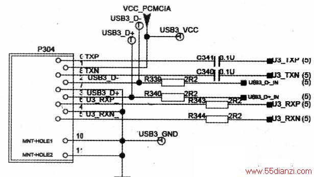 TCLRT95оҺʵUSB3.0˿ڵ·