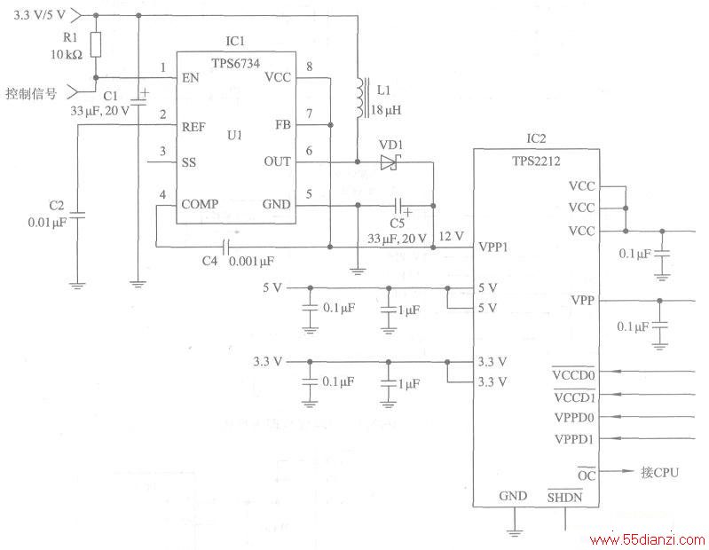 TPS6734ΪIPS2212ṩ12VԴӦõ·