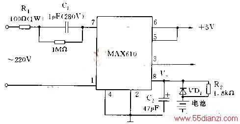 MAX610ɵĲ5VԴ·
