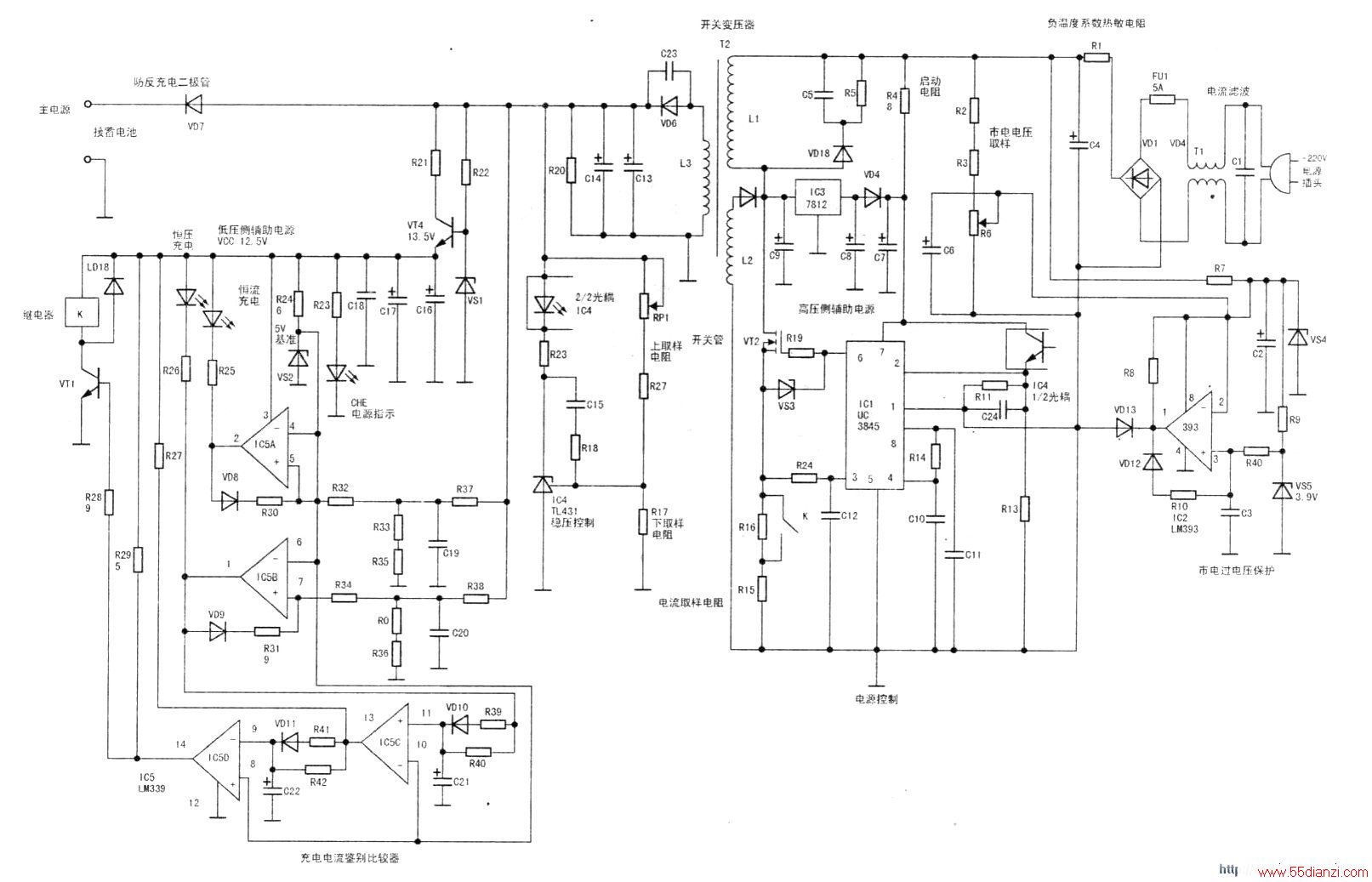 UC3845+LM383+LM339ɵĳ·