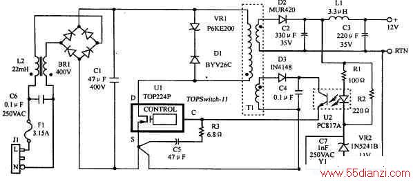 12V 3A(40W)صԴ·