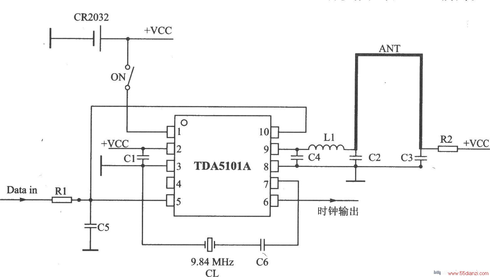 TDA5101A ASK 315 MHz