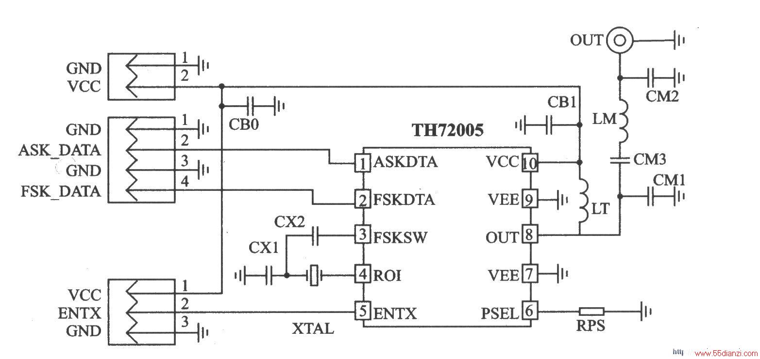 TH72005 FSK/ASK 315 MHz