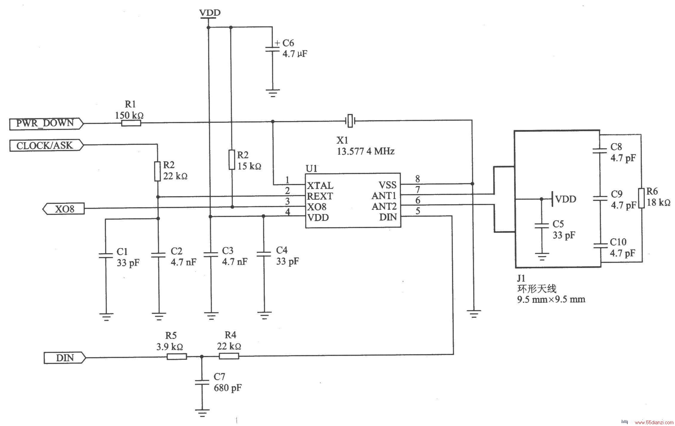 nRF902 FSK 868 MHz