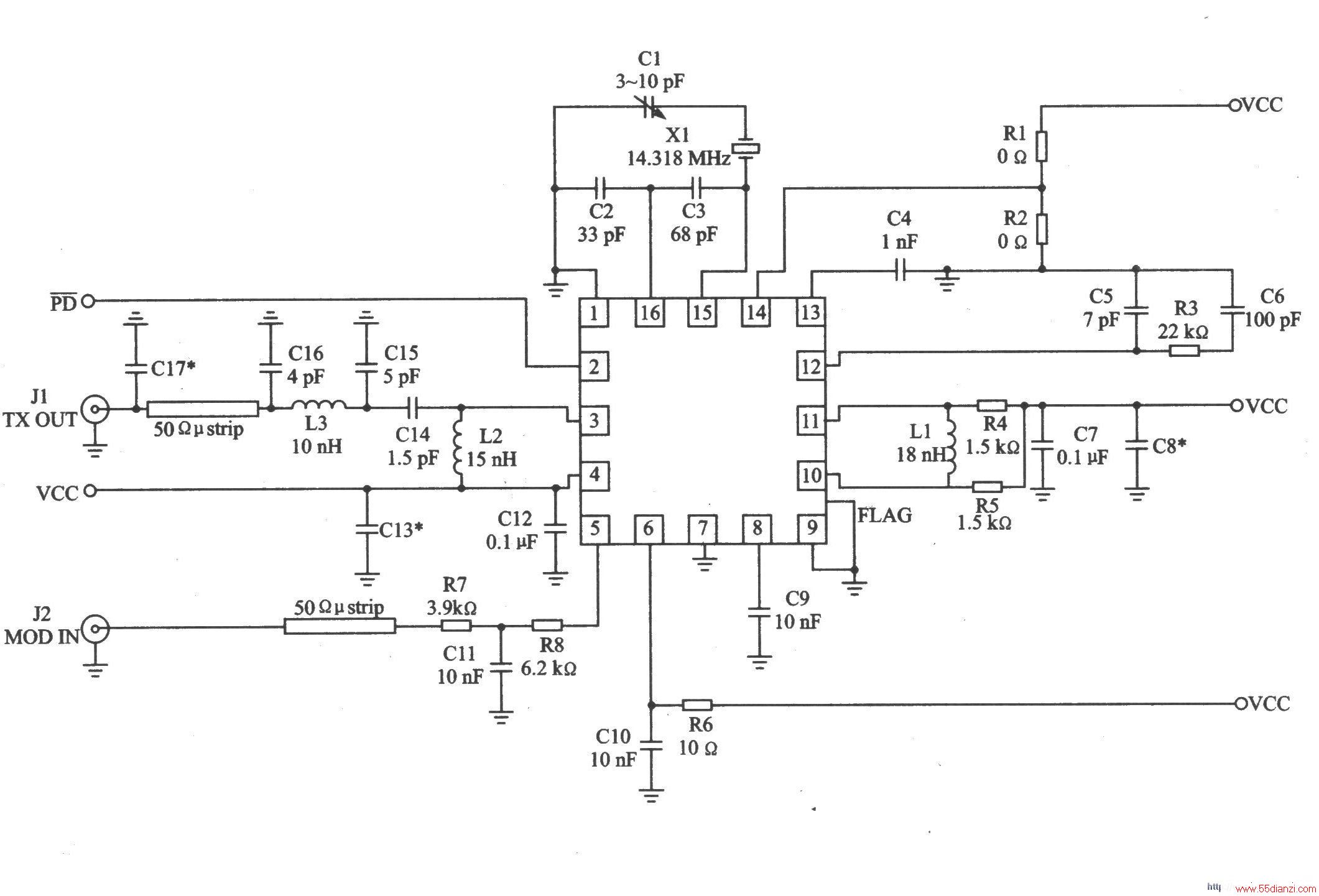 RF2514 AM/ASK/OOK 915/868 MHz