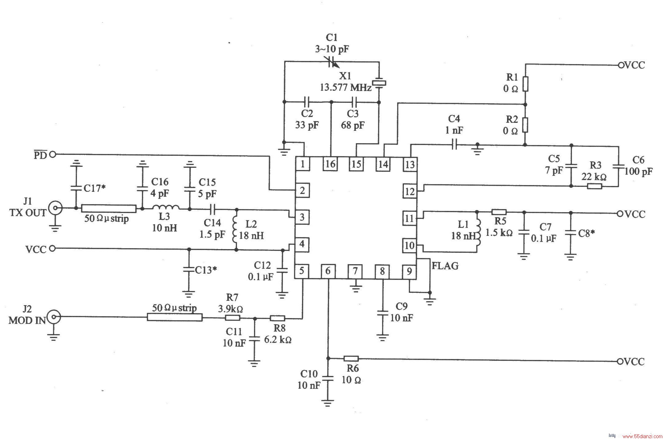 RF2514 AM/ASK/OOK 915/868 MHz