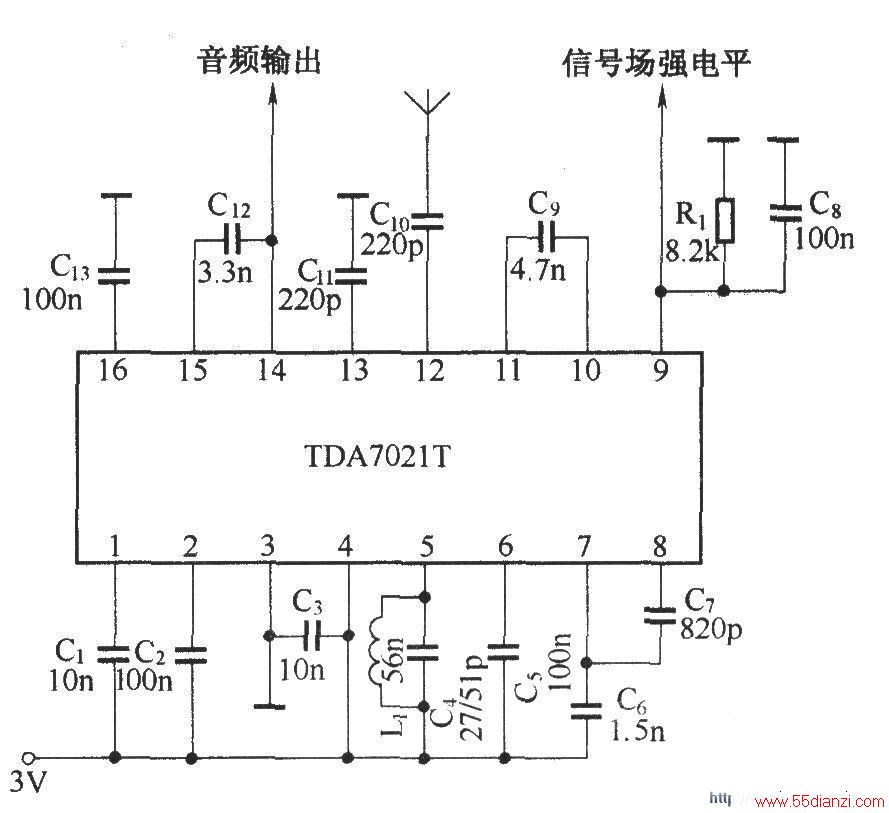 TDA7021TɵĽյ·