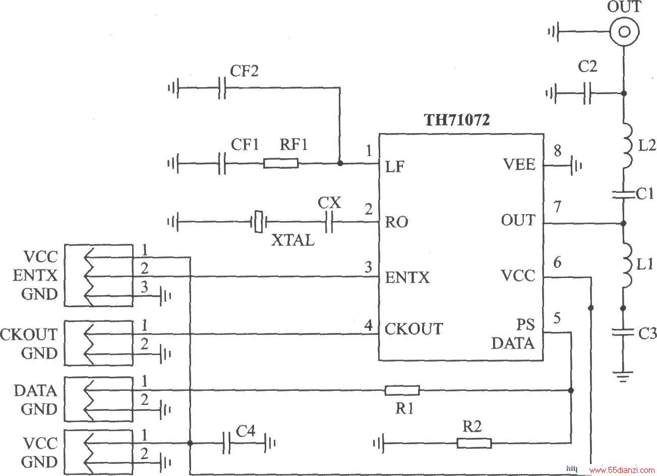 TH71072 ASK/FM 433/315 MHz