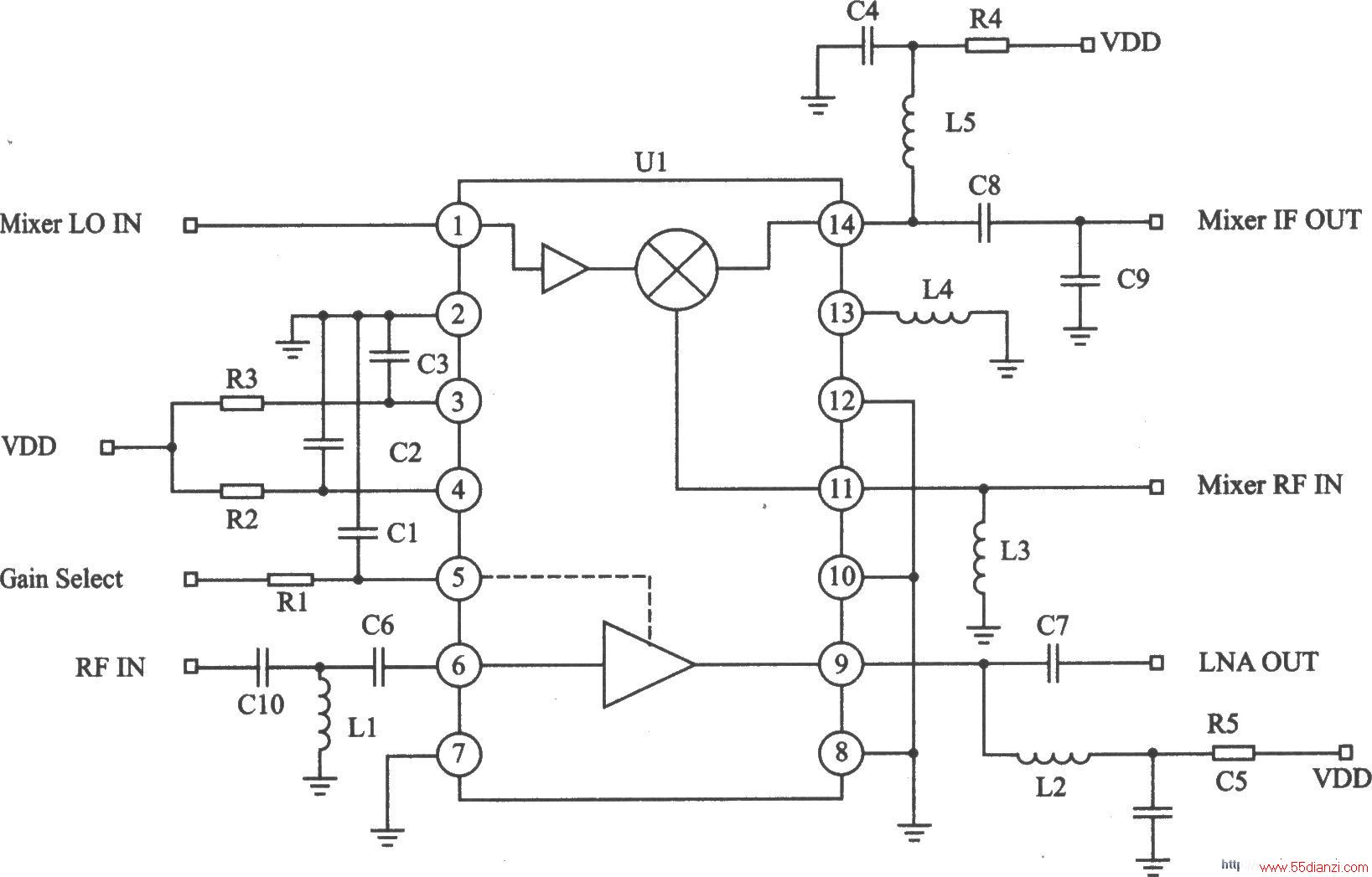 TQ9223C TDMA/AMPS l000800 MHz