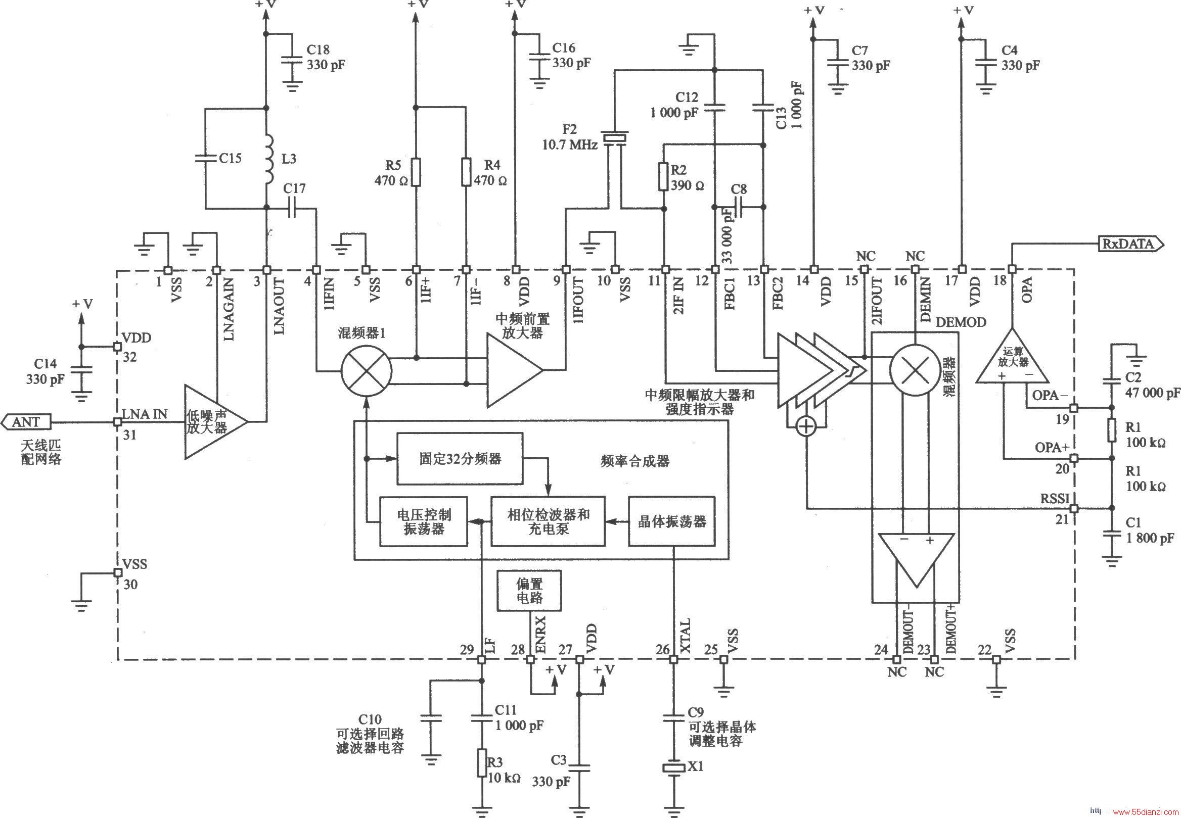 rfRXD0920 ASK/FSK/FM 930800 MHz