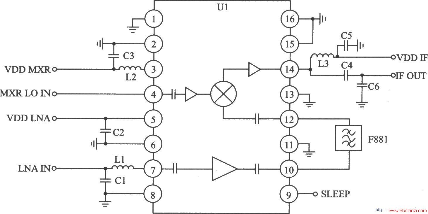 TQ5122 TDMA/AMPS 894869 MHz